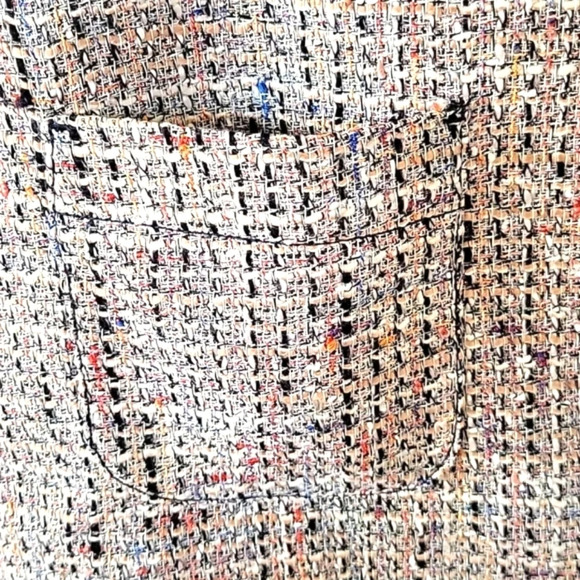 Ann Taylor Colorful Tweed Pocket Shift Skirt Work Office Career - Size 6 - Picture 3 of 10